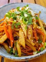 Kohlrabisalat Als Vorspeise Des Mittagsmenüs